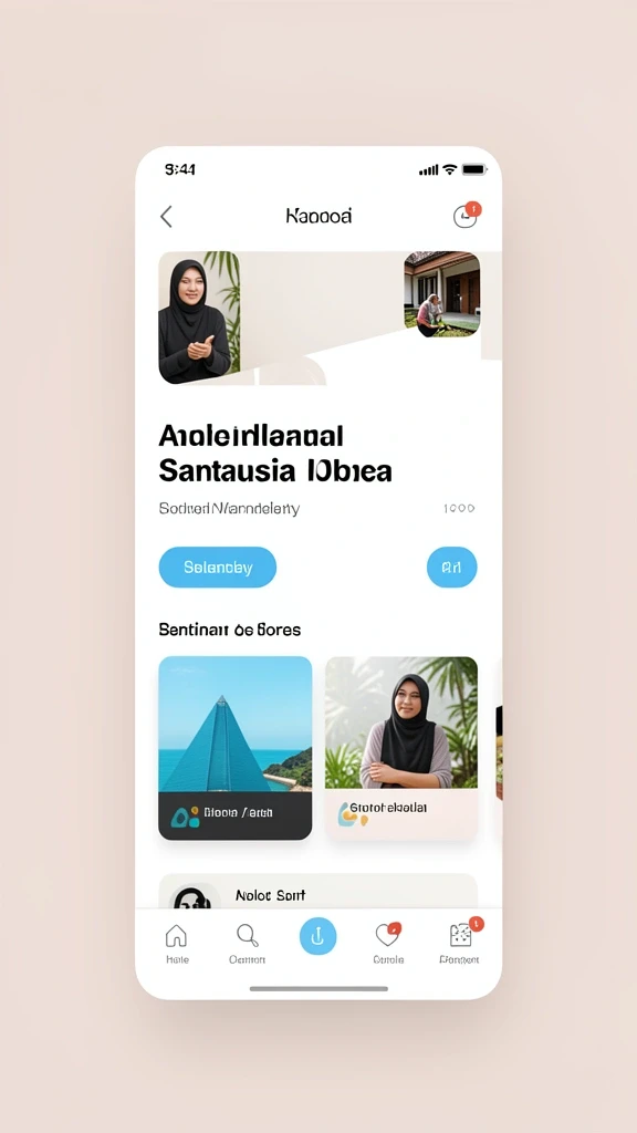 Tampilan menu utama yang menarik dan mudah dinavigasi.