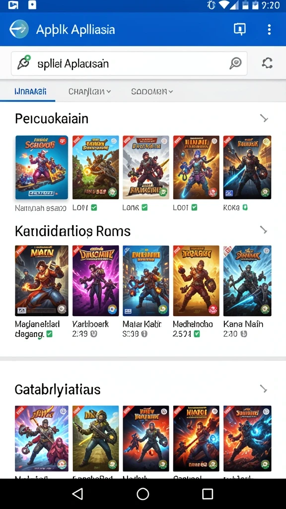 Tampilan antarmuka aplikasi yang menarik dan user-friendly.