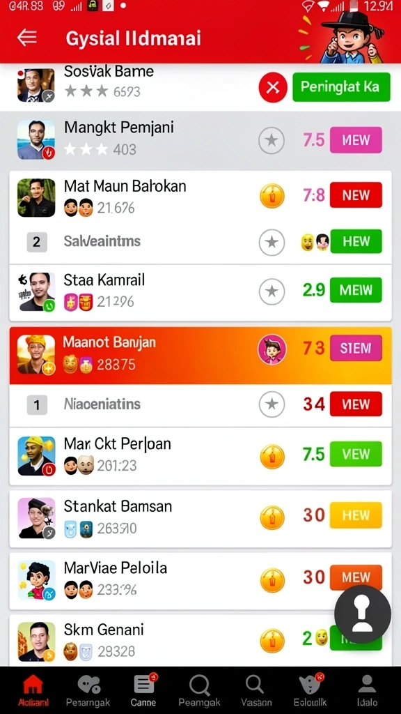 Tampilan antarmuka yang menarik dan user-friendly.