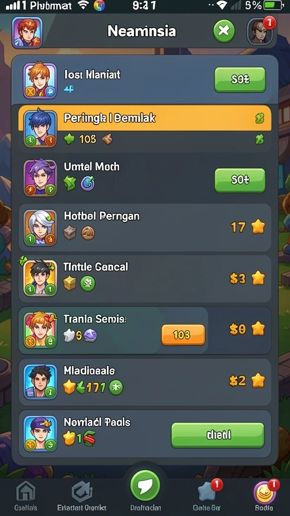 Berbagai jenis permainan judi online tersedia.