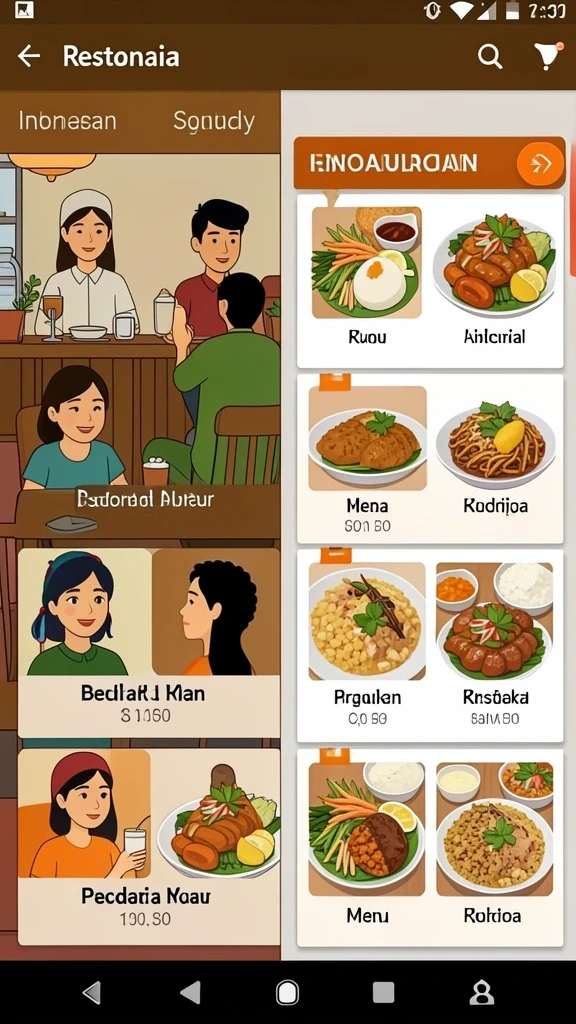 Tampilan antarmuka yang modern dan user-friendly.