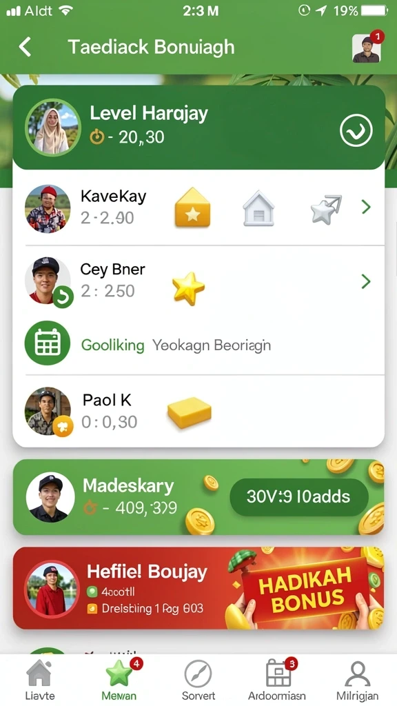 Tampilan menarik dari karakter utama dalam game.