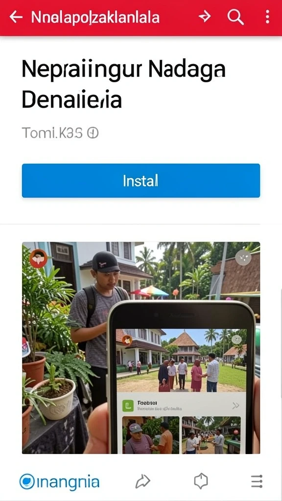 Screenshot memperlihatkan tampilan antarmuka utama CEMARA77.