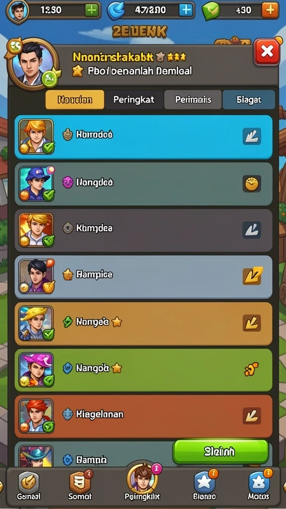 Tampilan antarmuka utama CRAZYDOMINO yang modern.