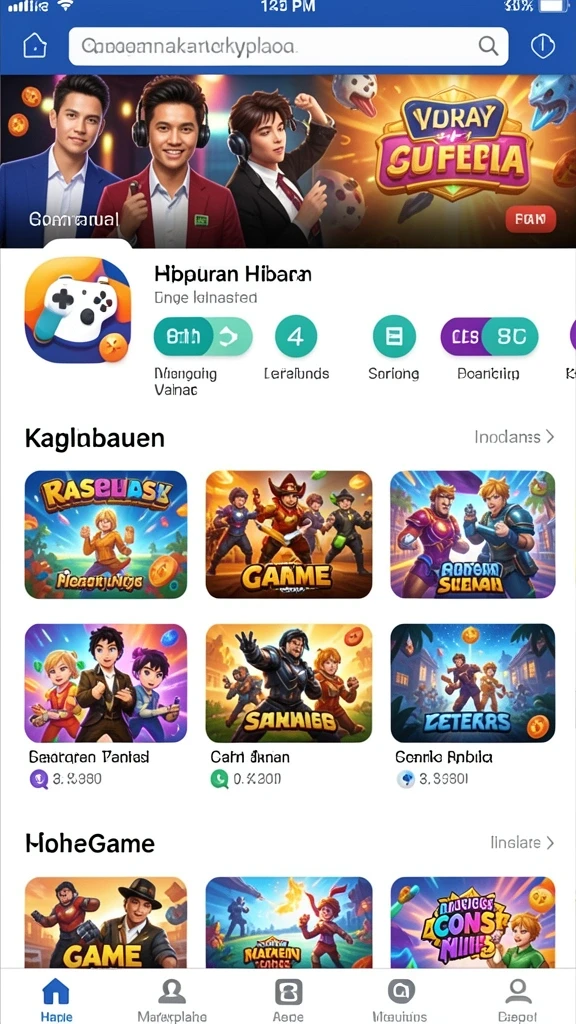 Beragam permainan seru menunggu untuk dimainkan.