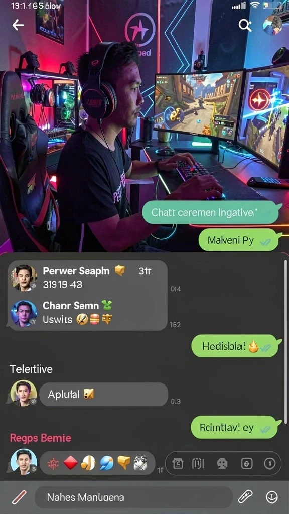Screenshot fitur sosial untuk interaksi antar pemain.