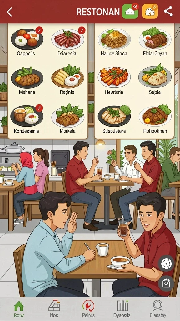 Tampilan utama HUJANTOTO yang menarik.