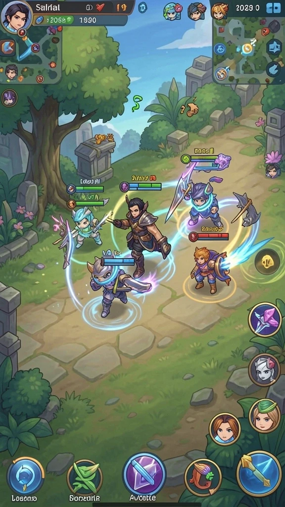 Screenshot memperlihatkan mode multiplayer yang menarik.