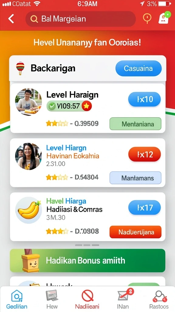 Fitur bonus harian yang menguntungkan.