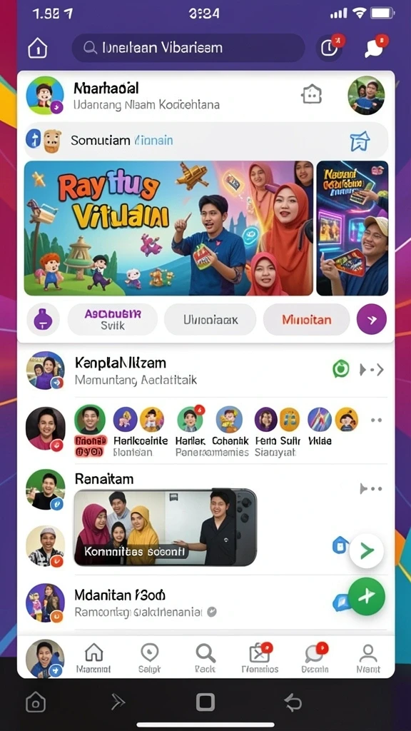 Fitur interaksi sosial yang memudahkan komunikasi.