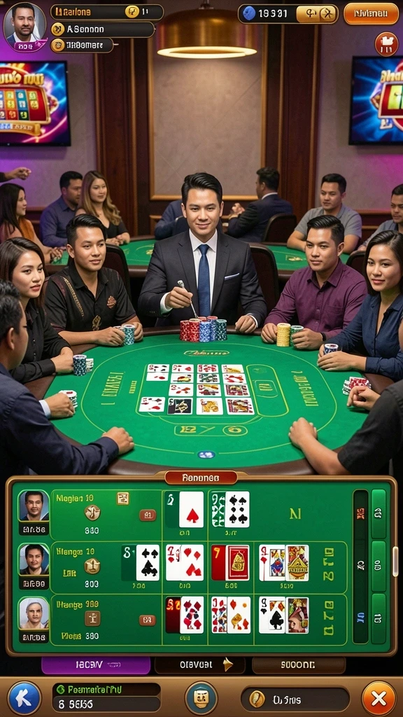 Tangkapan layar antarmuka multiplayer yang menarik.