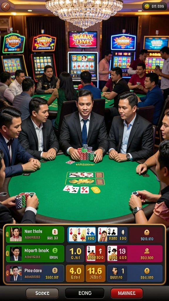 Screenshot menunjukkan antarmuka multiplayer yang menarik.