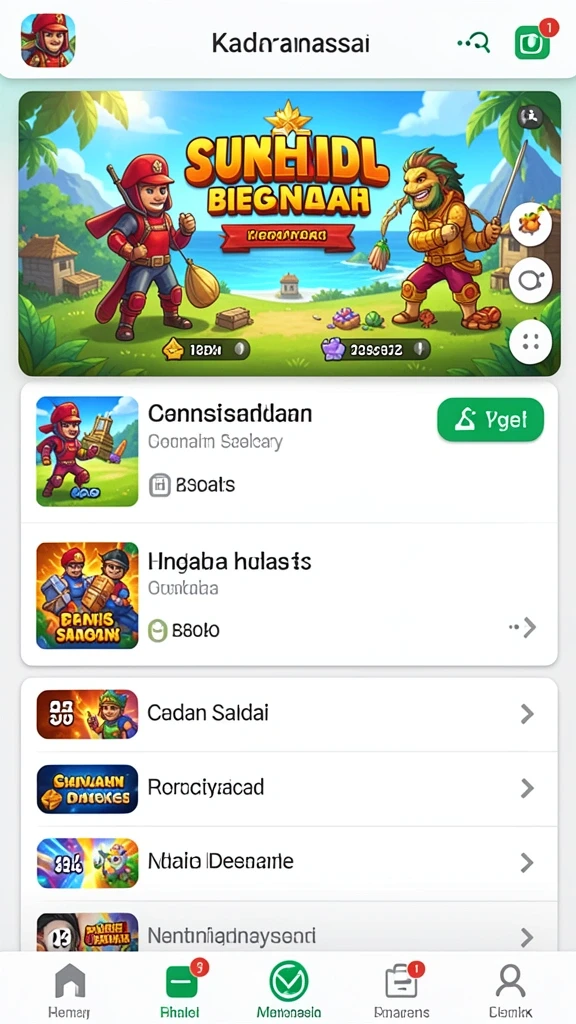 Pengguna dapat melihat berbagai pilihan taruhan.