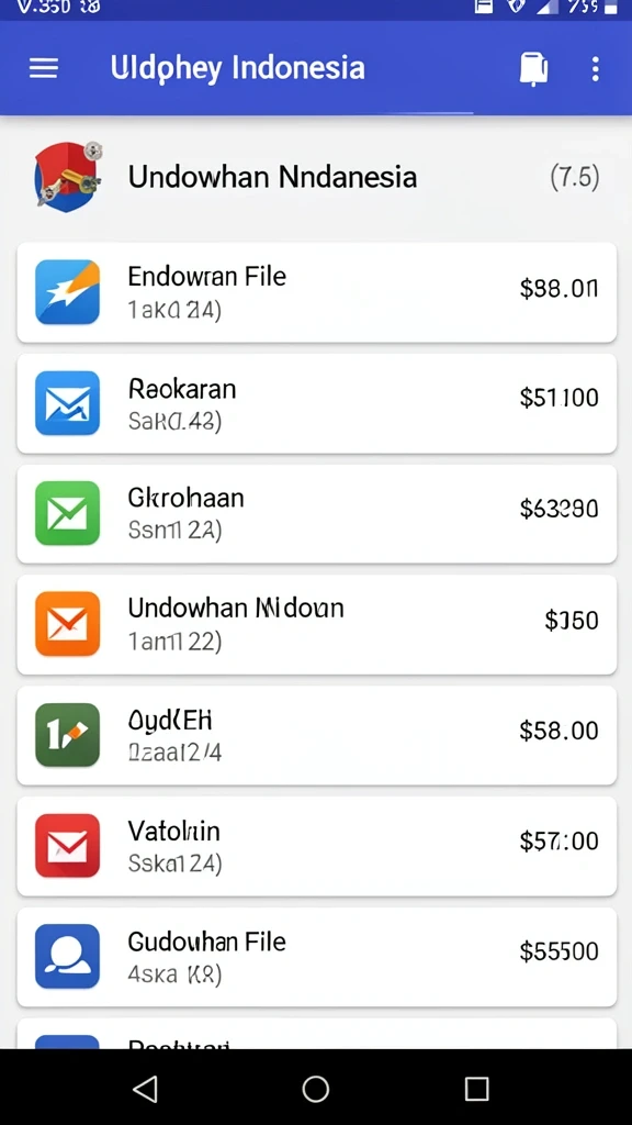 Tampilan menu yang user-friendly dan intuitif.