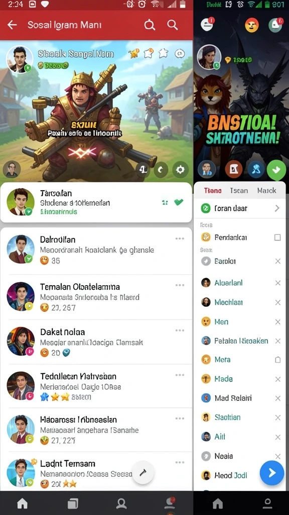 Tangkapan layar menunjukkan level yang penuh warna dan desain grafis yang memukau.