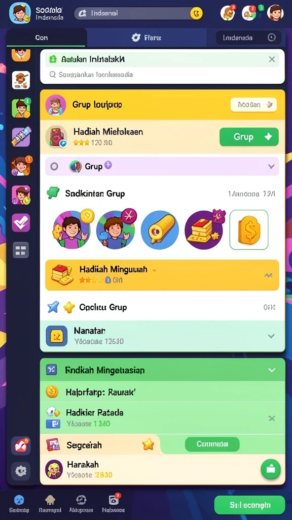 Tampilan antarmuka yang menarik dan user-friendly.